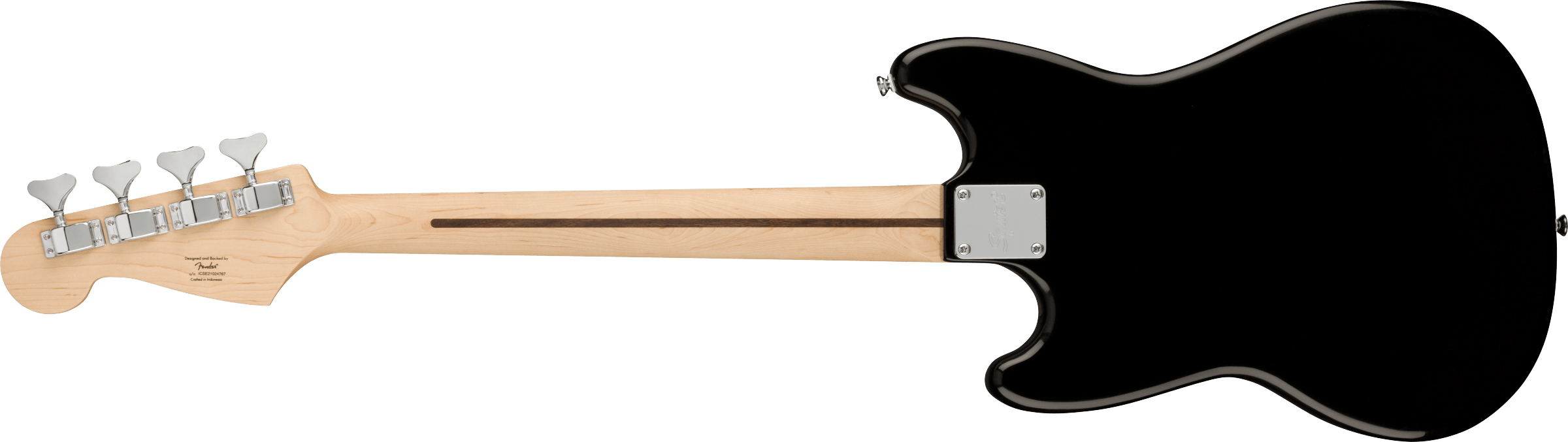 Fender Squier Bronco Electric Bass w/ Maple Fingerboard - Black