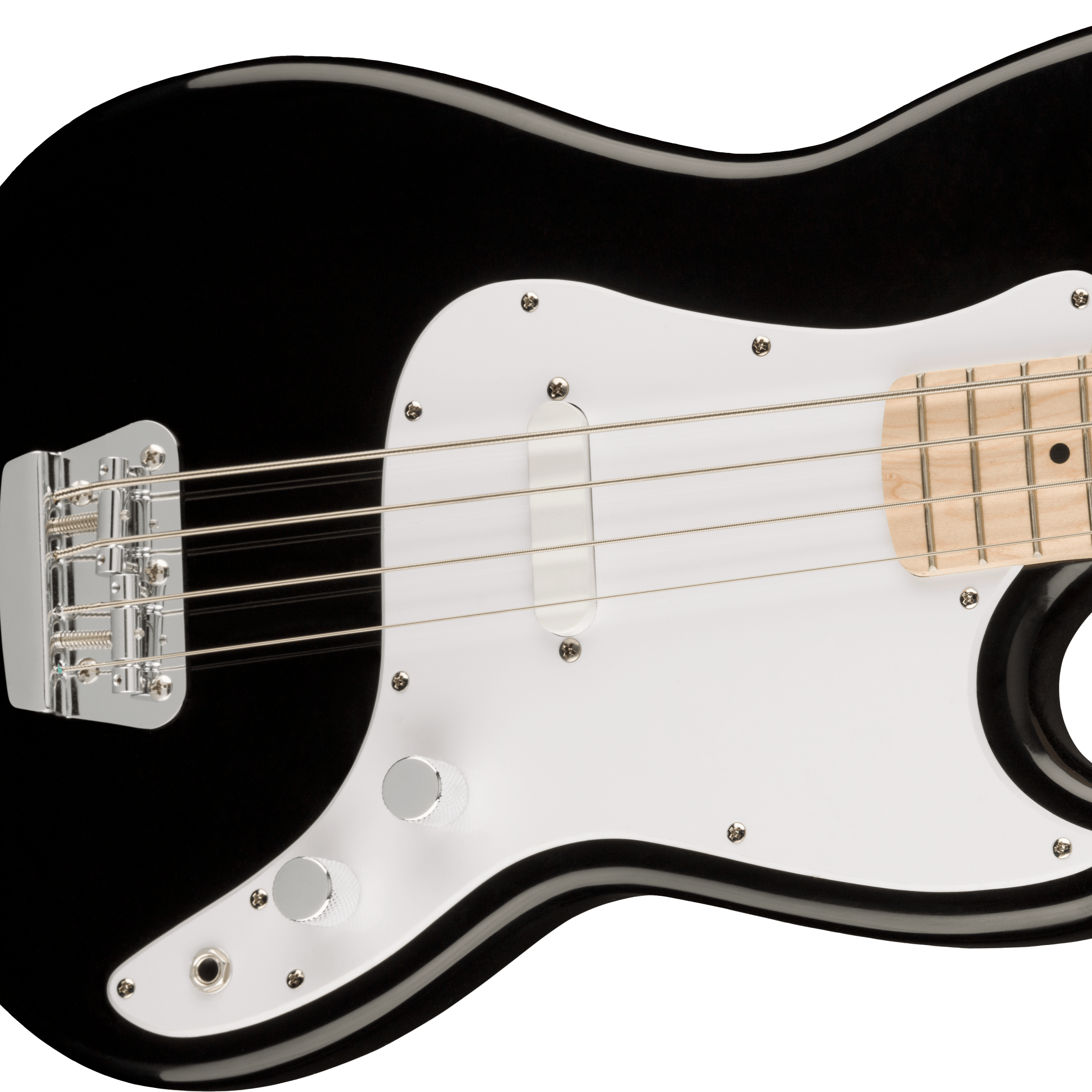 Fender Squier Bronco Electric Bass w/ Maple Fingerboard - Black