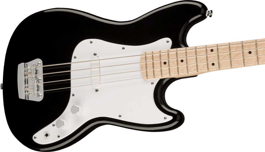 Fender Squier Bronco Electric Bass w/ Maple Fingerboard - Black
