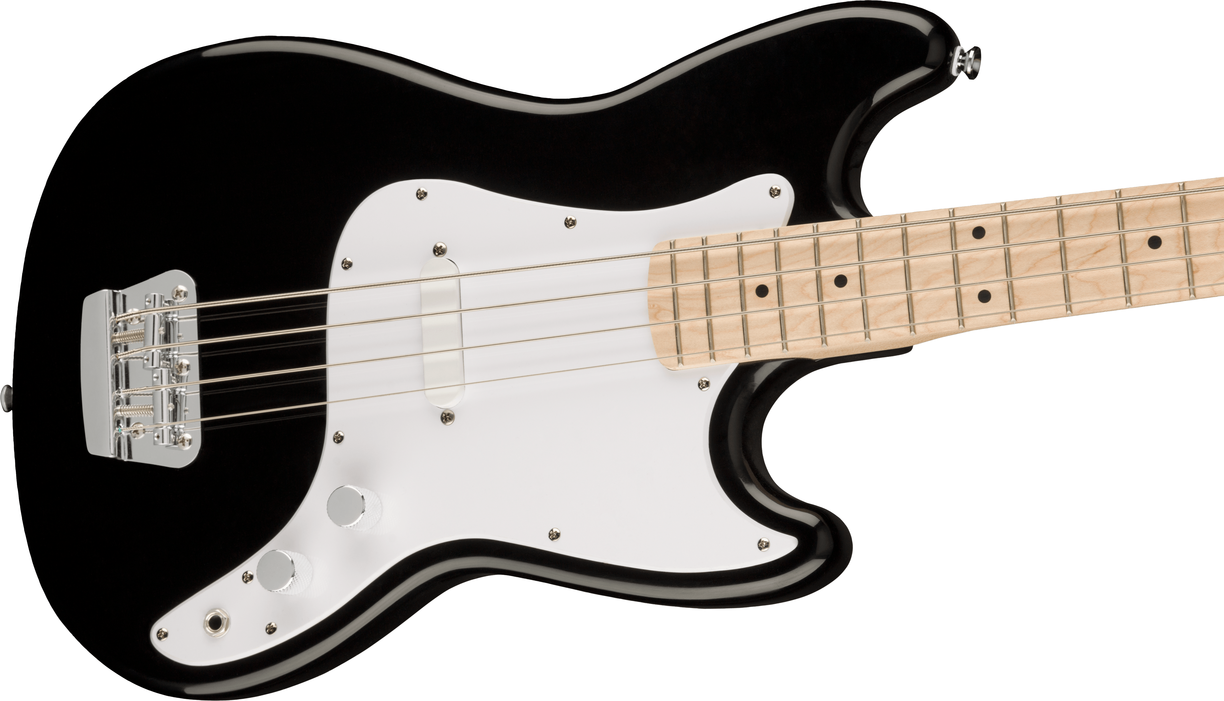 Fender Squier Bronco Electric Bass w/ Maple Fingerboard - Black
