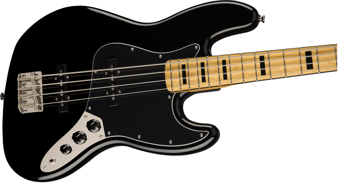 Fender Classic Vibe '70s Jazz Bass w/ Maple Fingerboard - Black