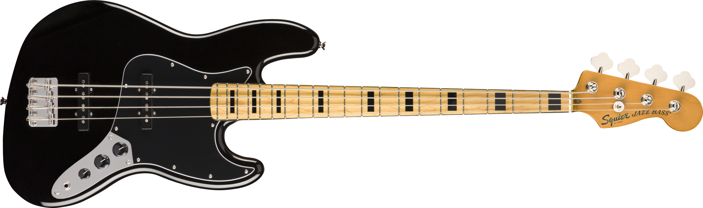 Fender Classic Vibe '70s Jazz Bass w/ Maple Fingerboard - Black