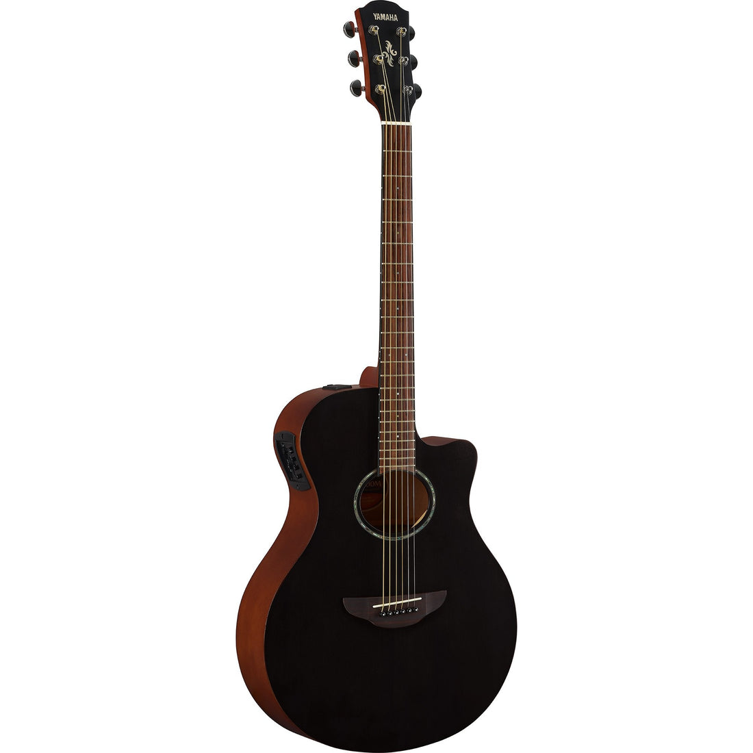 Yamaha APX 600M Series Thinline Acoustic/Electric Guitar - Smokey Matte Black