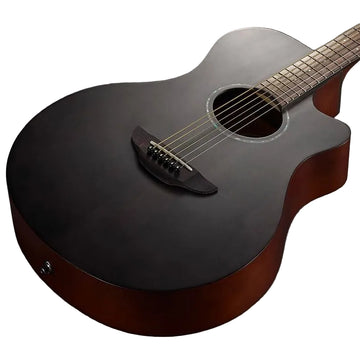 Yamaha APX 600M Series Thinline Acoustic/Electric Guitar - Smokey Matte Black