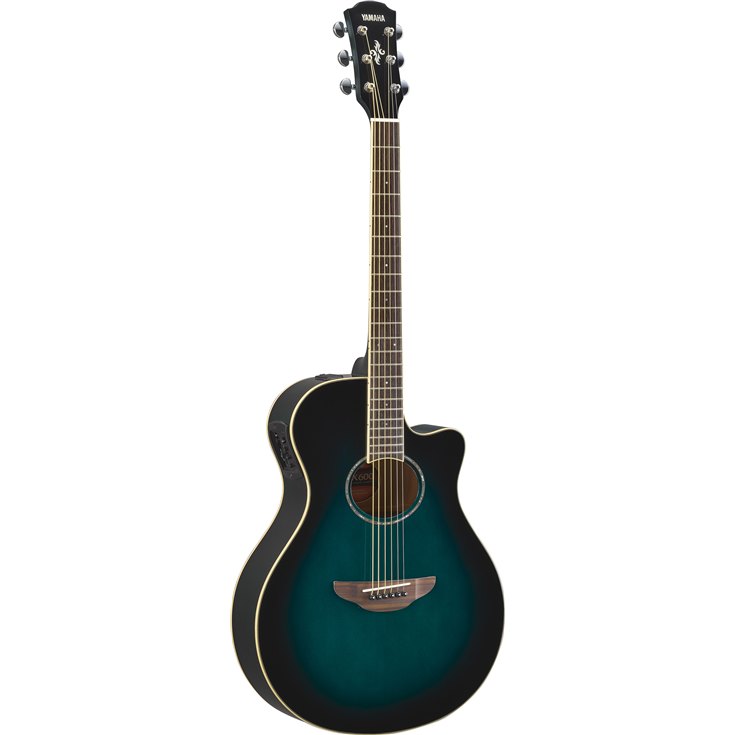 Yamaha APX 600 Series Thinline Acoustic/Electric Guitar w/ System65 Piezo - Oriental Blue Burst