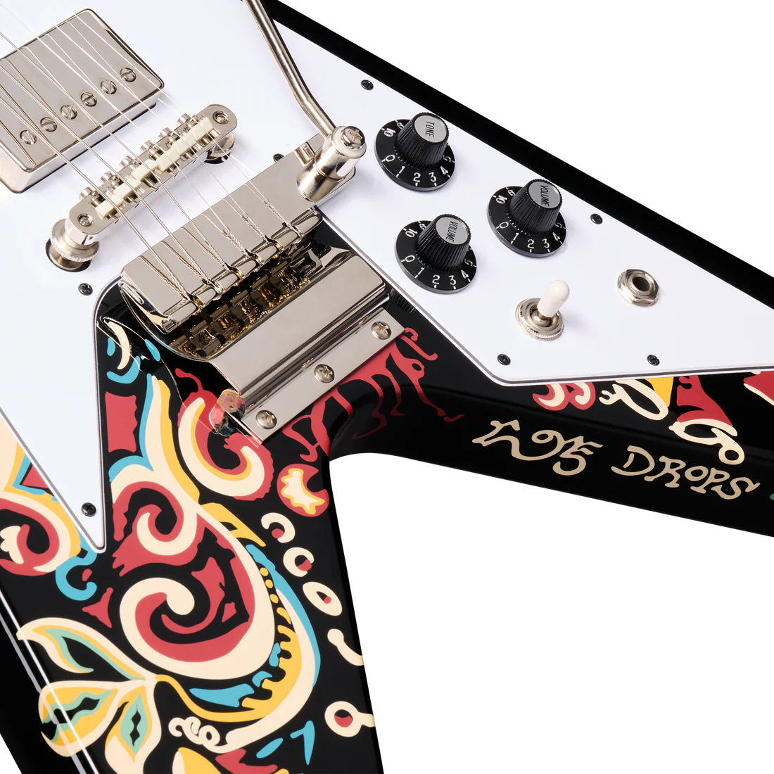 Epiphone Jimi Hendrix Signature “Love Drops” Flying V w/ Hardshell Case