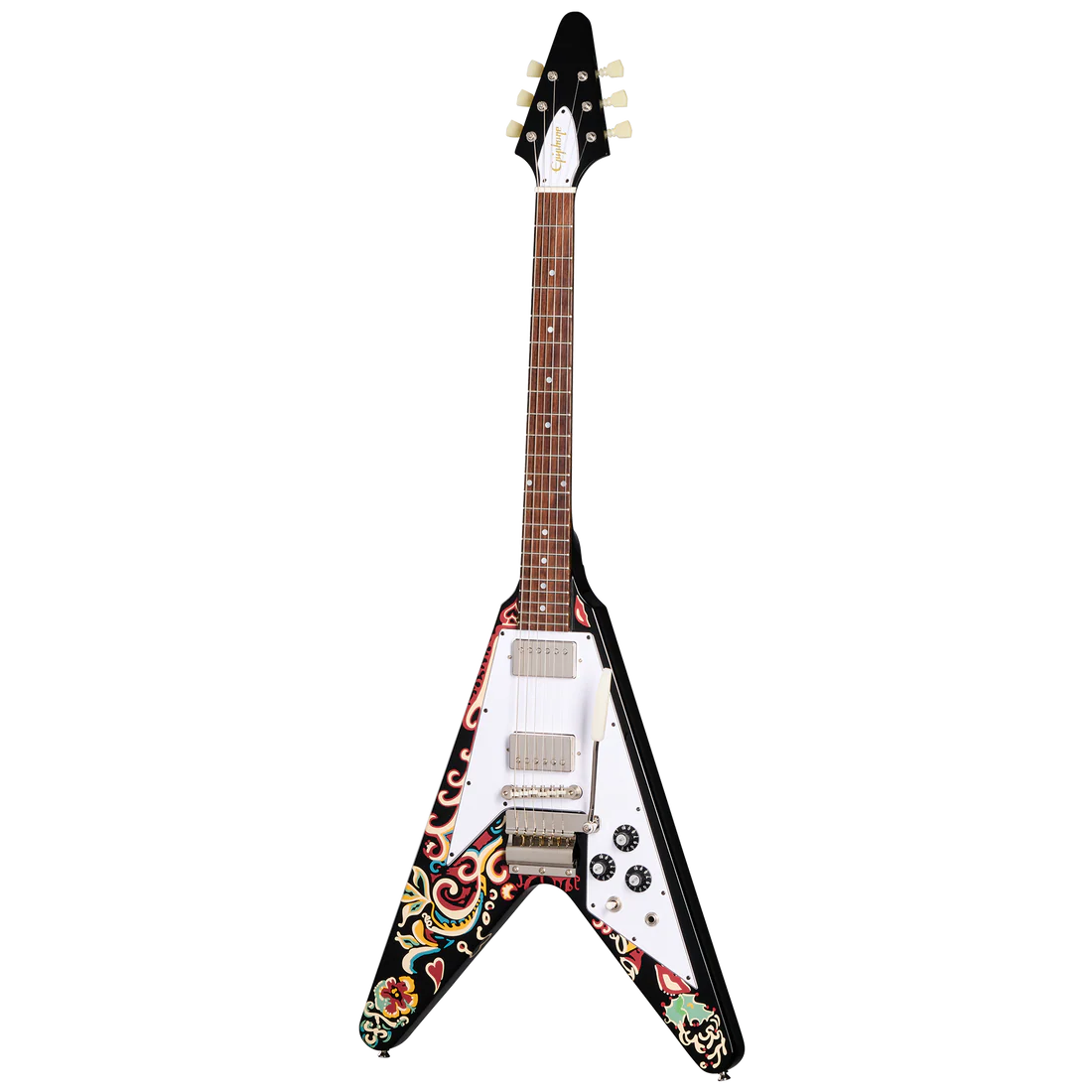 Epiphone Jimi Hendrix Signature “Love Drops” Flying V w/ Hardshell Case
