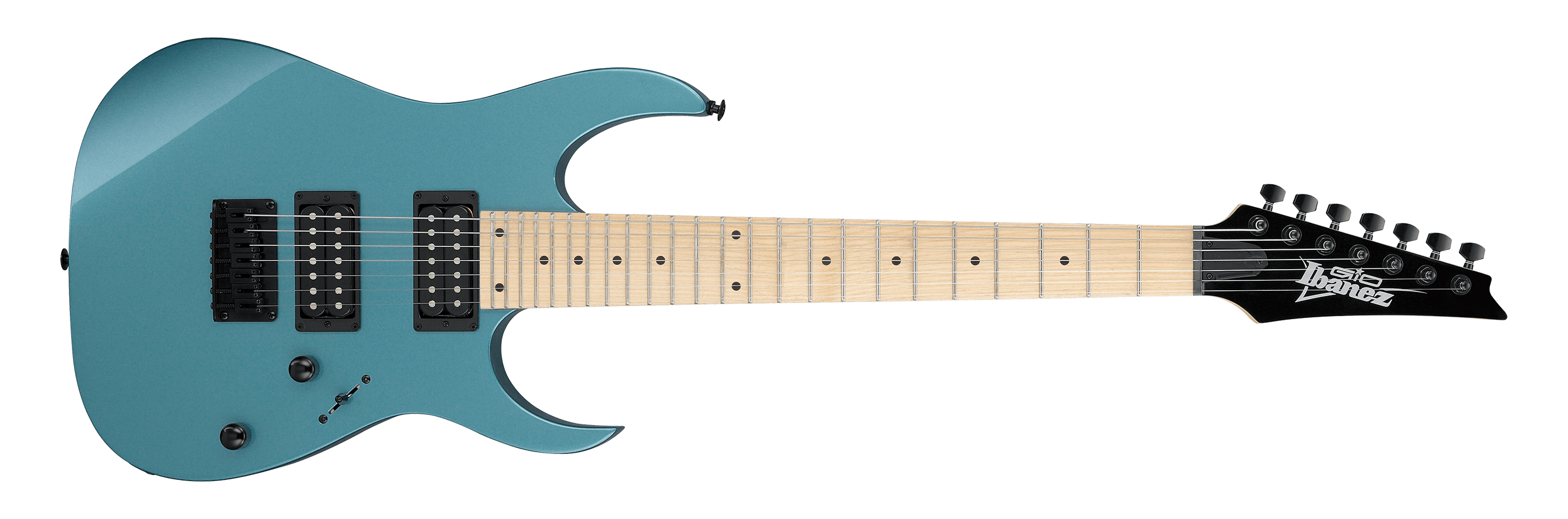 Ibanez Gio 7-String Electric Guitar w/ Maple Fingerboard - Metallic Light Blue
