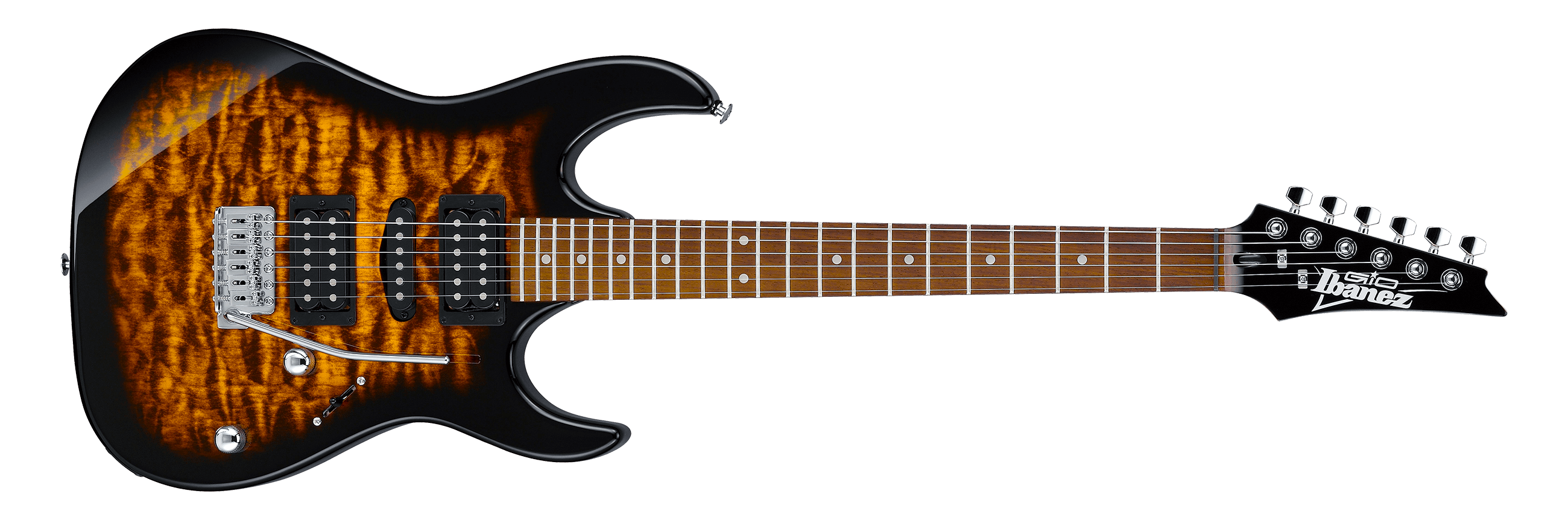 Ibanez RGA Series Electric Guitar w/ Jatoba Fingerboard - Dragon Eye Burst Flat