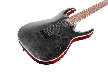Ibanez RGA Series Flamed Maple Electric Guitar w/ Jatoba Fingerboard- Transparent Gray Flat