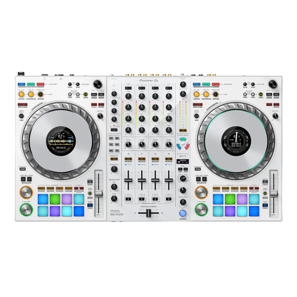 Pioneer DJ 4-Channel DJ Controller for rekordbox and Serato DJ Pro - White (LIMITED EDITION)