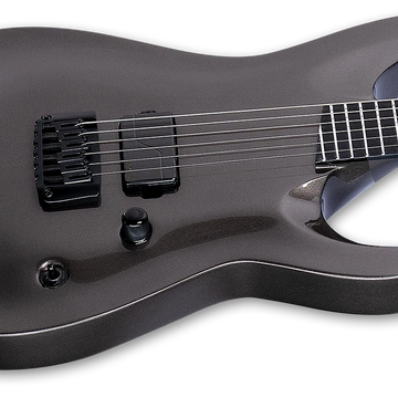 ESP LTD MT-I Mick Thompon Signature Electric Guitar w/ Macassar Ebony Fingerboard - Obsidian Metallic w/ Case