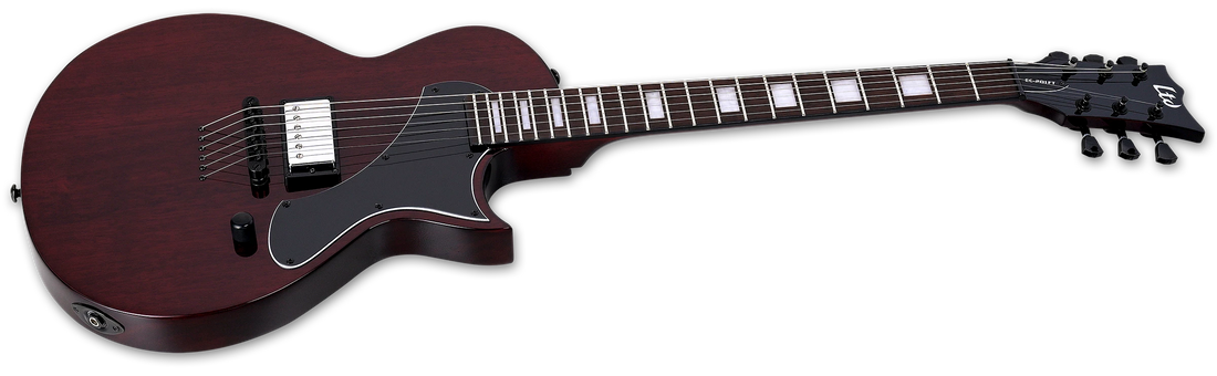 ESP LTD EC-201FT Flat Top Electric Guitar w/ Rosewood Fingerboard - See Thru Black Cherry