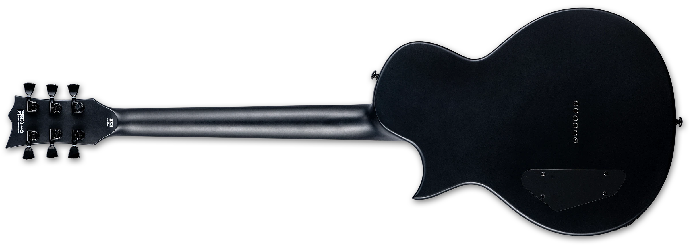ESP LTD EC-01FT Flat Top Electric Guitar w/ Macassar Ebony Fingerboard - Charcoal Burst Satin