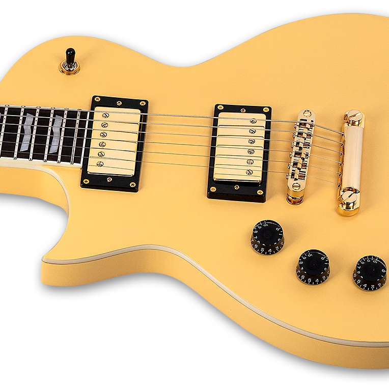 ESP Eclipse EC-256 Left Handed Electric Guitar w/ Rosewood Fingerboard - Vintage Gold Satin