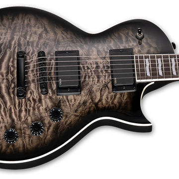 ESP LTD Eclipse Series EC-400 Quilted Maple Electric Guitar w/ Rosewood Fingerboard - See-Thru Black Sunburst