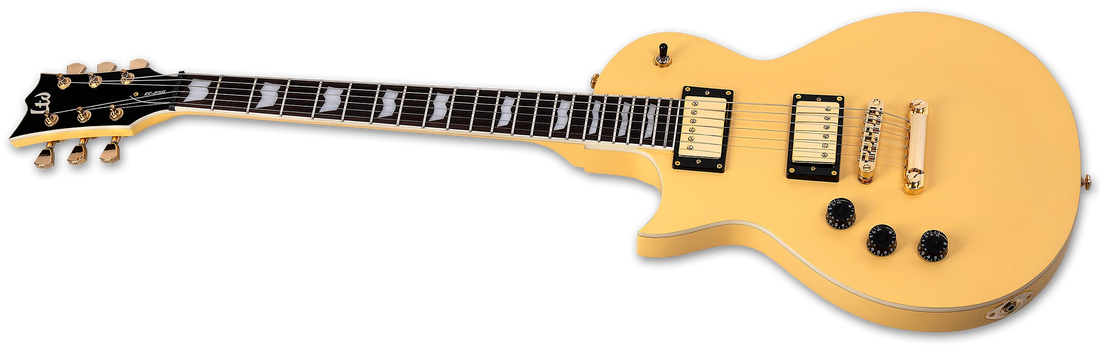ESP Eclipse EC-256 Left Handed Electric Guitar w/ Rosewood Fingerboard - Vintage Gold Satin