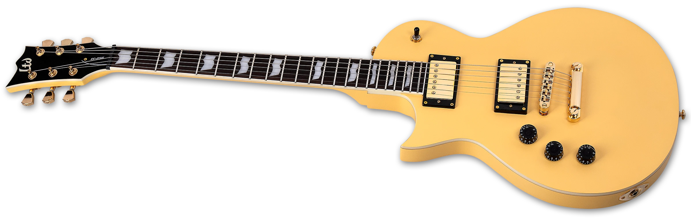 ESP Eclipse EC-256 Left Handed Electric Guitar w/ Rosewood Fingerboard - Vintage Gold Satin