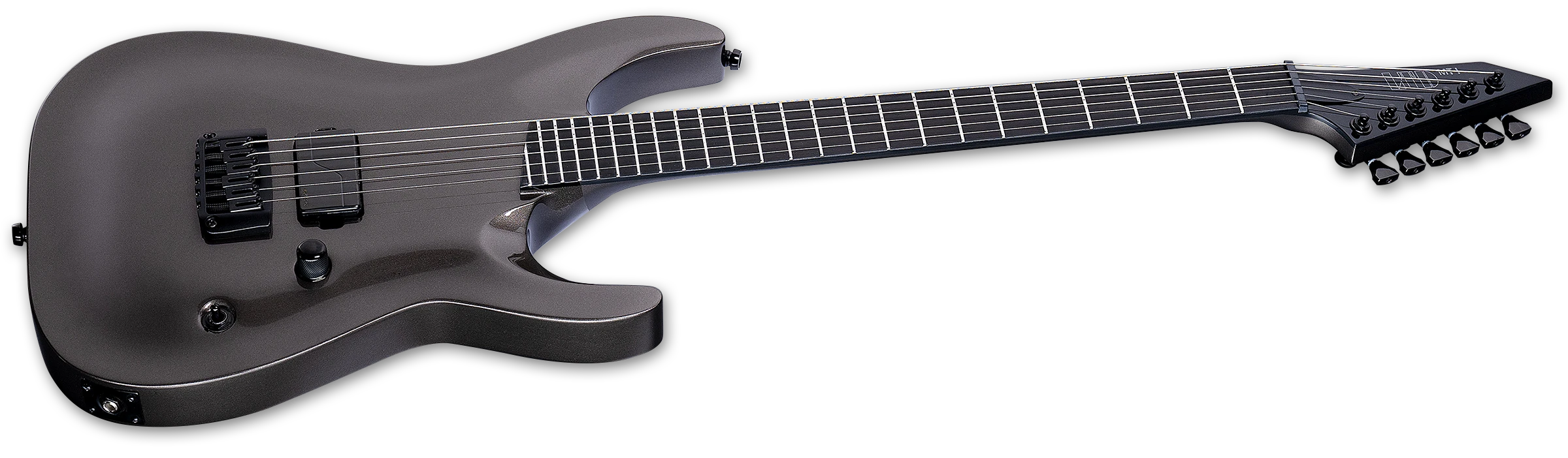ESP LTD MT-I Mick Thompon Signature Electric Guitar w/ Macassar Ebony Fingerboard - Obsidian Metallic w/ Case