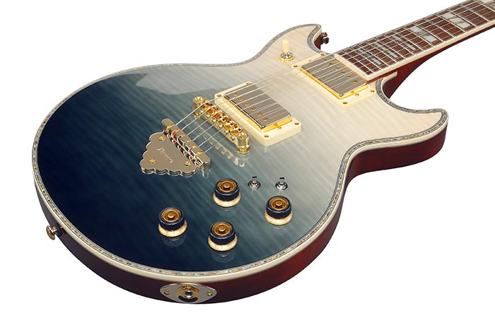 Ibanez Artist Series Electric Guitar w/ Bound Jatoba Fingerboard - Transparent Blue Gradation