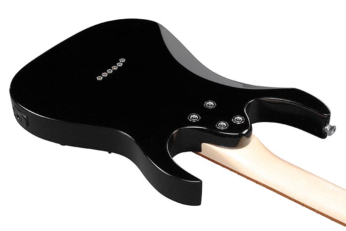 Ibanez Gio miKro Left Handed Electric Guitar w/ Jatoba Fingerboard - Black Night