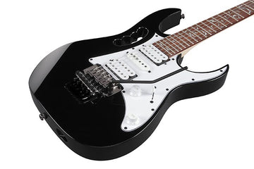 Ibanez Signature Steve Vai JEM Jr Electric Guitar w/ Tree of Life Jatoba FIngerboard - Black